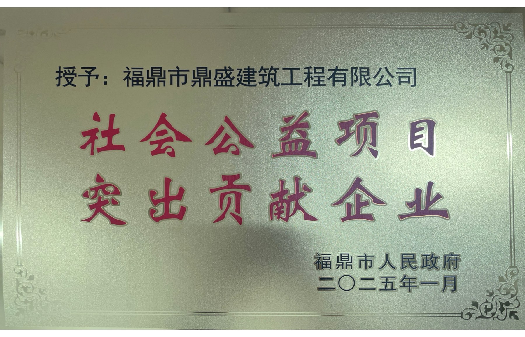 社会公益项目突出贡献企业