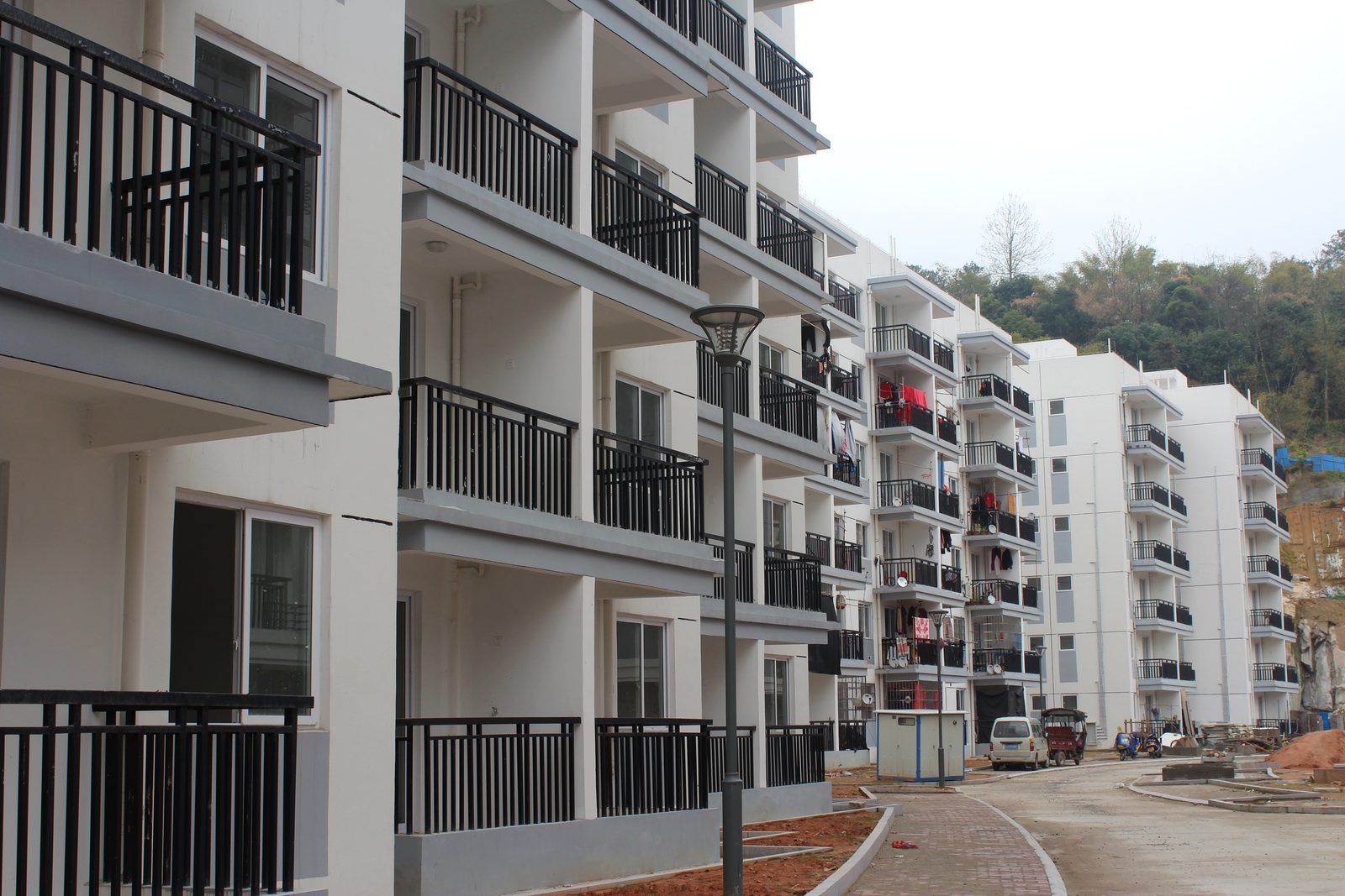 住宅小区楼栋与道路配套