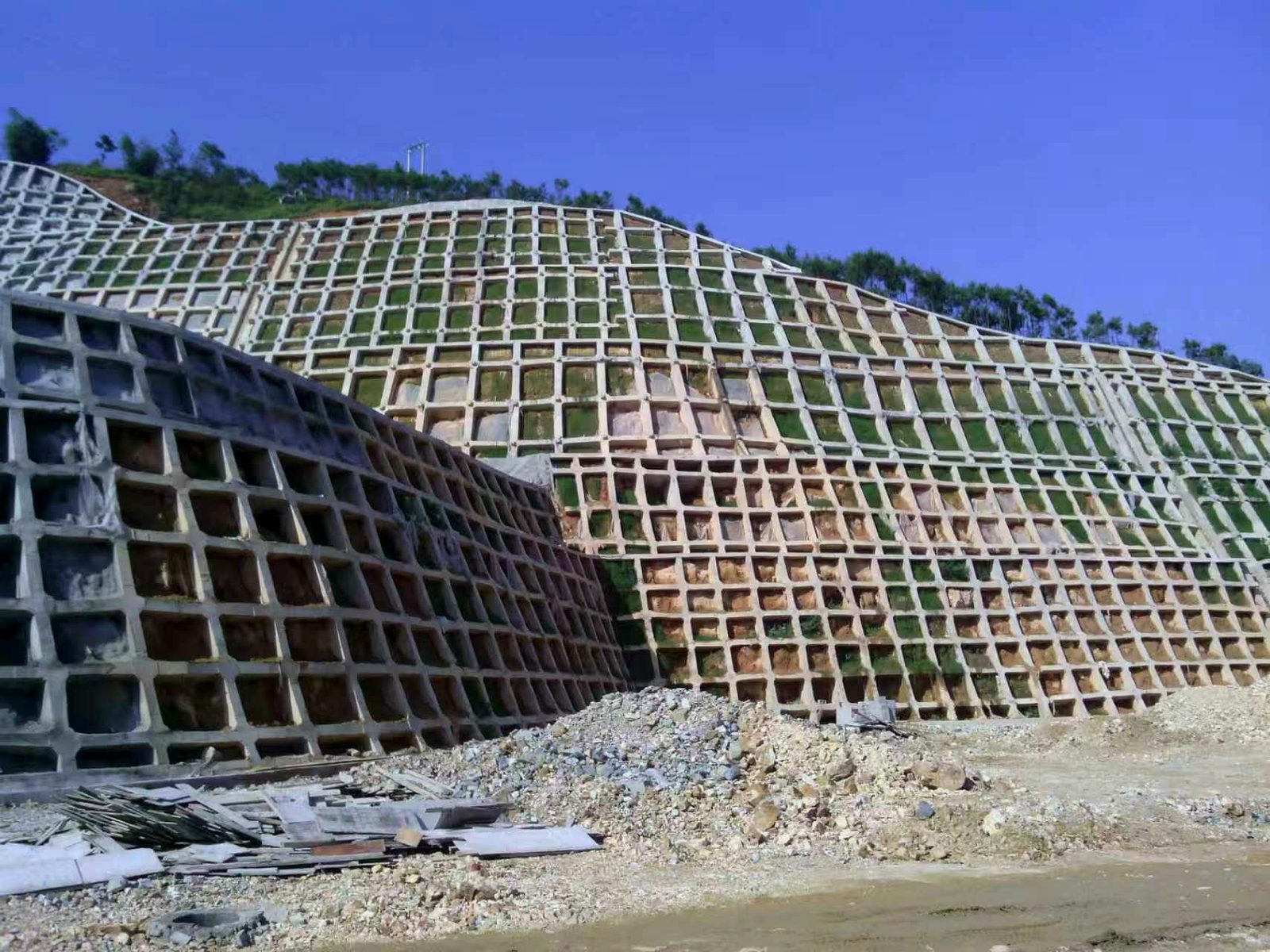边坡防护工程全景